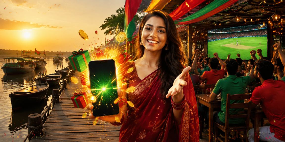 বরিশালে লাল-সবুজ পতাকার সামনে ক্রিকেট বেটিং উৎসবের মেজাজ